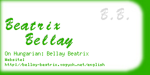 beatrix bellay business card